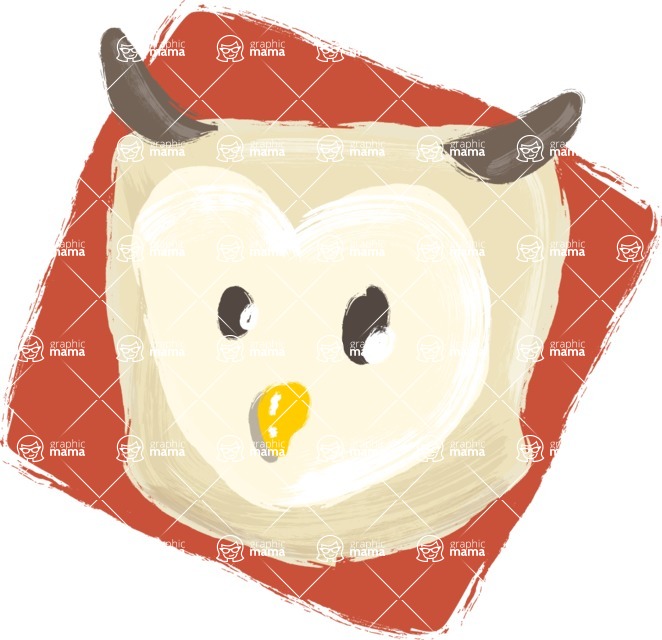 Cartoon Animal PNG Clipart - Owl Watercolor Avatar